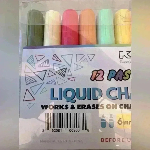 Chalk Pens For Chalkboard Blackboard Liquid Markers for Ad Board Signs LED Glass - Picture 2 of 5